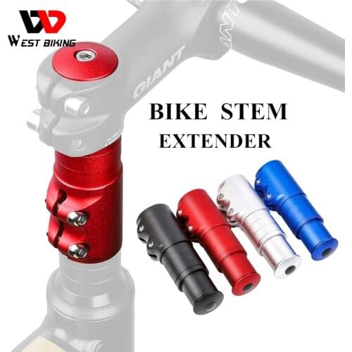 WEST BIKING Bicycle Fork Stem Extender Bike Stem Head Up Cycling Parts Front Fork Raiser Control Tube Handlebar Riser Adaptor