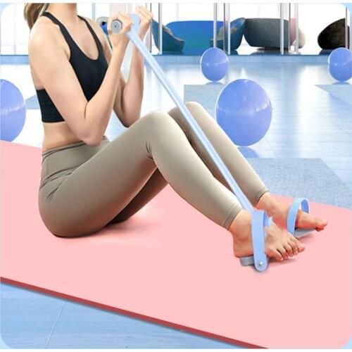 Upgraded Unisex Pedal Puller Abdominal Exercise Resistance Bands Elastic Sit Up Pull Rope Home Gym Sport Training Equipment