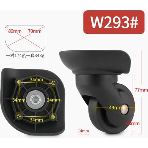 Luggage universal wheel accessories wheel aircraft suitcase pulley roller wheel replacement 20/28 inch replacement repair part