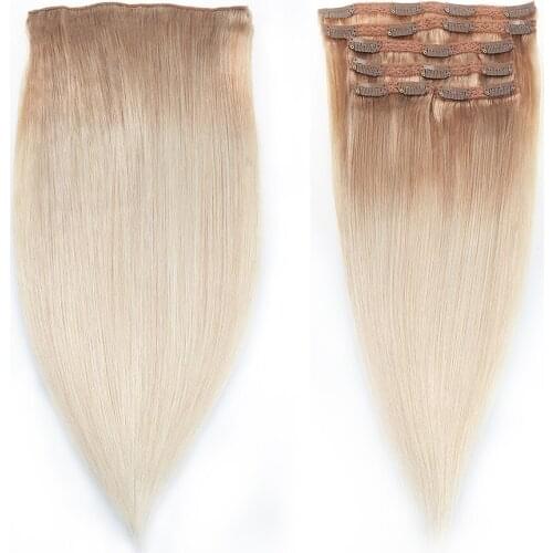 Sindra Brazilian Straight Machine Made Remy Clip In On Hair Full Head 100% Human Hair Extensions 100g 120g 6pcs 18 Clips