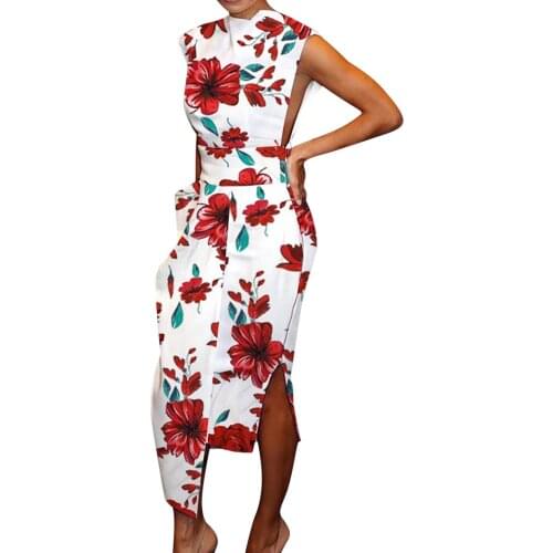 Women‘s Zipper Slit Irregular Long Dress Solid Print Sexy Sleeveless Club Dresses Women Party Package Hip Maxi Dresses Vestidos