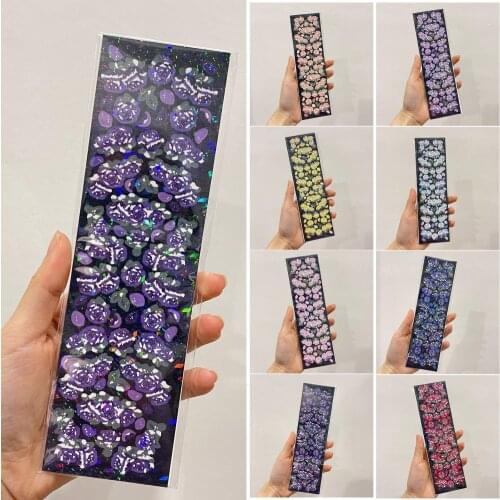1 Sheet Rose Pattern Scrapbook Sticker Self-Adhesive PET School Stationery Crafts Sticker Office Accessories декор комнаты