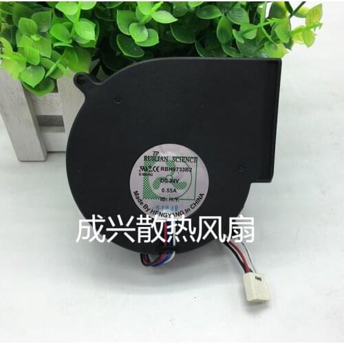 RUILIAN RBH9733B2 DC 24V 0.55A 97x97x33mm 3-Wire Server Cooling Fan