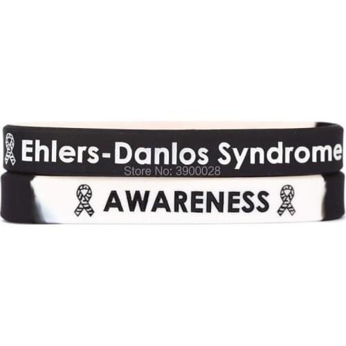 300pcs Ehlers Danlos Awareness Silicone Wristband Bracelet Free Shipping By DHL
