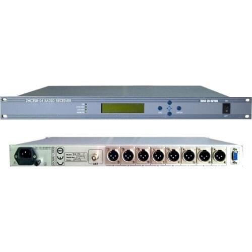 ZHC358 4Channels FM Radio Demodulator Reciever for Proffessional Radio Station