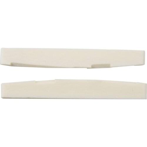 6 String Acoustic Bone Bridge Guitar Slotted Saddle Guitar Parts(Pack of 2)