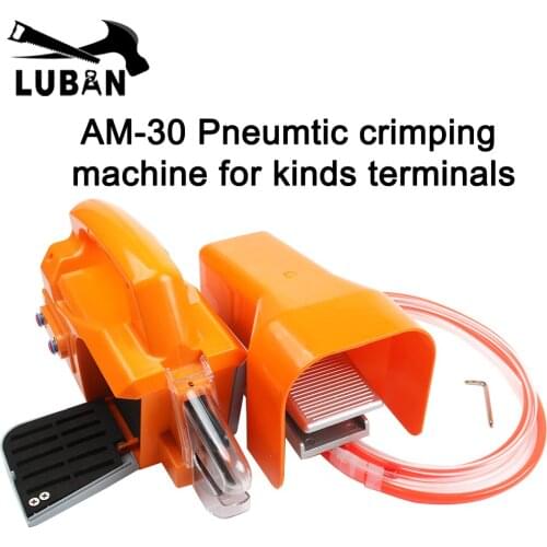 AM-30 New air crimping machine pneumatic crimping tool for cable terminals connectors