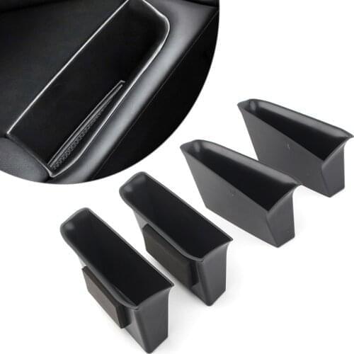 4pcs Car Front Rear Armrest Storage Organizer Boxes Holder for VW Tiguan 2010 2011 2012 2013 2014 2015 Left Driver Only