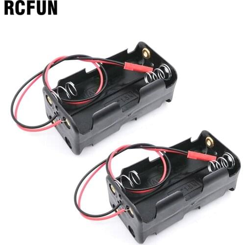 2pc Receiver Battery Case Box 4 x AA Battery Insert Compartment for 1/8 1/10 RC Model HSP S213