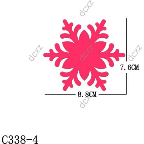 New Christmas snowflake Wooden die Scrapbooking C-338-4 Cutting Dies