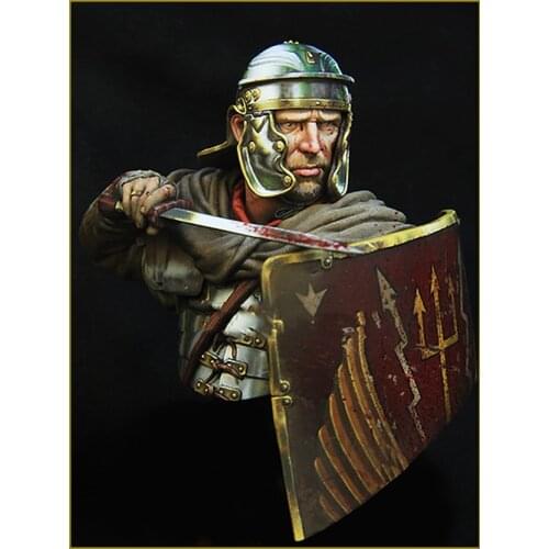 1/10 ancient warrior with shield bust Historical toy Resin Model Miniature Kit unassembly Unpainted