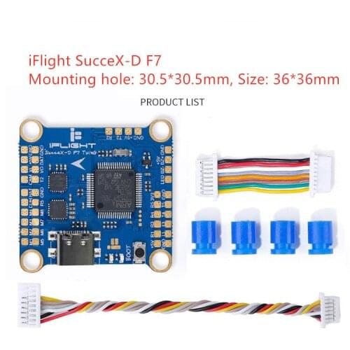 IFlight SucceX-D F7 / F7 MINI 2-8S STM32F722 TwinG Flight Controller with M3 hole for FPV racing drone instead SucceX Mini F7 V3