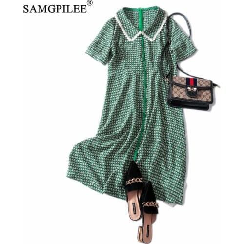Summer Clothes For Women 2020 Vestido Casual Plus Size Woman A-line Print Short Knee-length Empire Ruffled Dress Women Summer