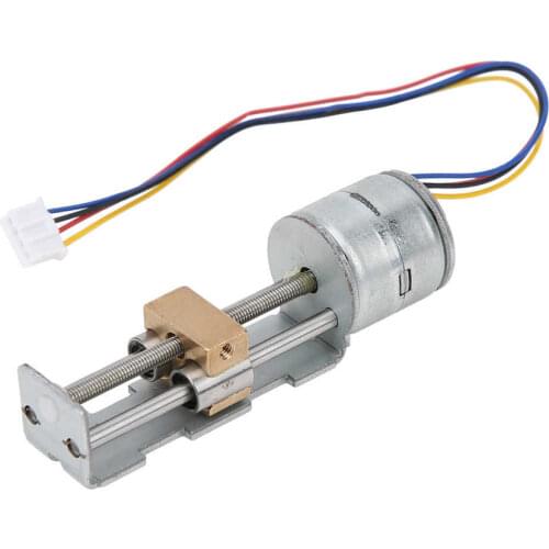Mini Linear Stage Actuator Small Slide Guide Rail Screw Lead Stepper Motor Stepper Motor with Planetary Gearbox Reducer for DIY