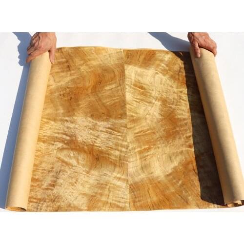 Natural Genuine Phoebe zhennan S. Lee Fig Figuared Wood Veneer Furniture Decorative Veneer Backing with Paper Ribbon Stripe