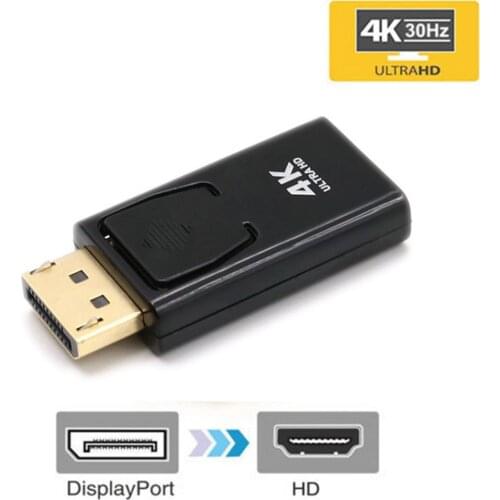 DP Adapter DisplayPort Male To HDMI-compatible Female Converter 4K Ultra HD Video Audio Connector for HDTV PC