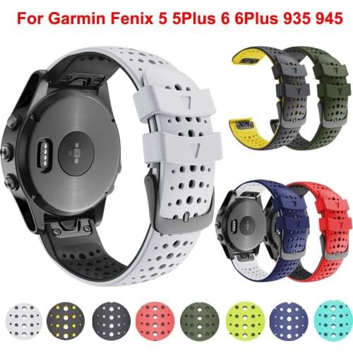 22mm Quick Release Watchband For Garmin Fenix 6 6X Pro Wristbands Fenix 5 5X Plus 3 3HR 935 945 Watch Easyfit Wrist Strap Correa
