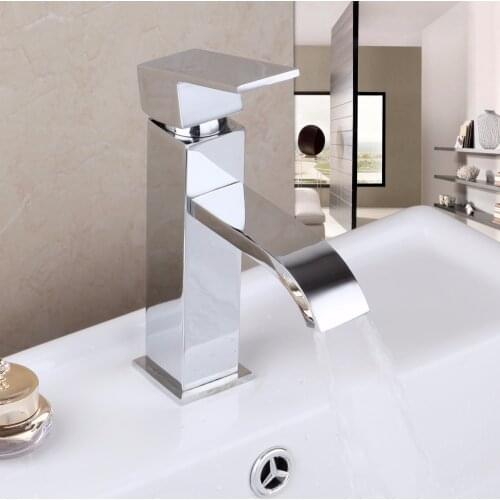 HELLO Kitchen Washbasin Faucet Chrome Brass Mixer Tap Water Mixer Tap Chrome Polished Water Faucet Solid Brass