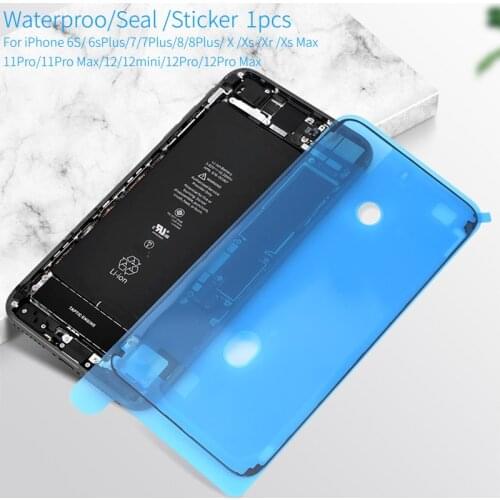 For iPhone 6 6S 7 8 Plus X XS 11 12 Pro Max XR Waterproof Sticker LCD Display Frame Bezel Seal Tape Glue Adhesive Repair