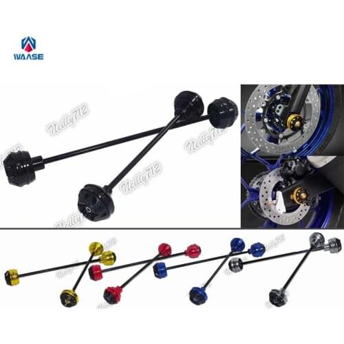 Waase Front & Rear Wheel Fork Axle Sliders Cap Crash Protector For BMW S1000RR K46 2009 2010 2011 2012 2013 2014 2015 2016-2018