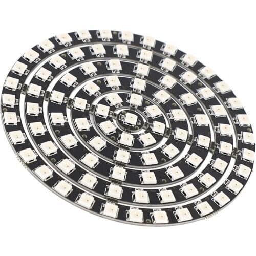WS2812 SK6812 Radius 110mm LED Ring 5050 DC5V DIY LED Ring Built-In RGB Addressable LED Ring 93 Bits LEDs