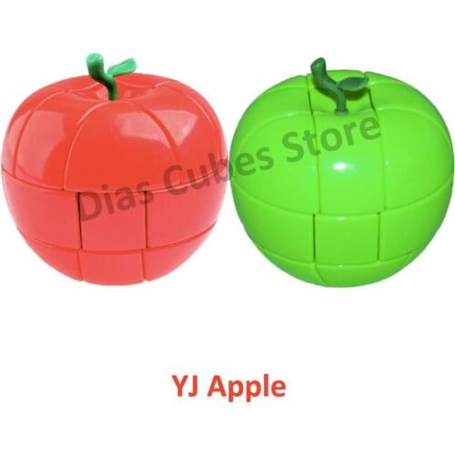 YJ YongJun Apple Magic Cube Puzzles Strange-Shaped In Red/Green