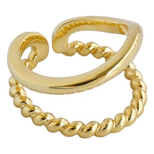 ZEMIOR 925 Sterling Silver Ring For Women Fine Jewelry Adjustable High Quality Irregular Light Luxury Lady Rings New Products