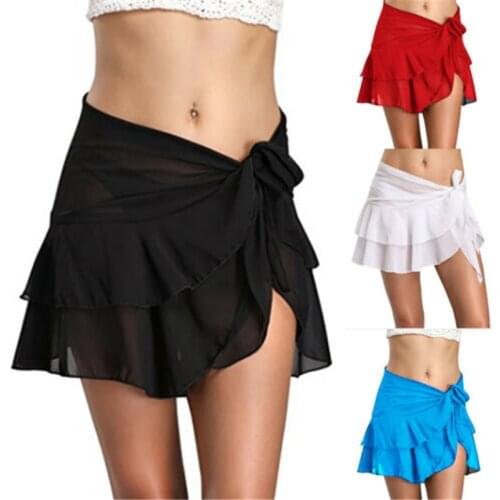 Womens Summer Sexy Beach cover up Bikini Swimwear Cover up Sarong Wrap Pareo Skirt Swimsuit