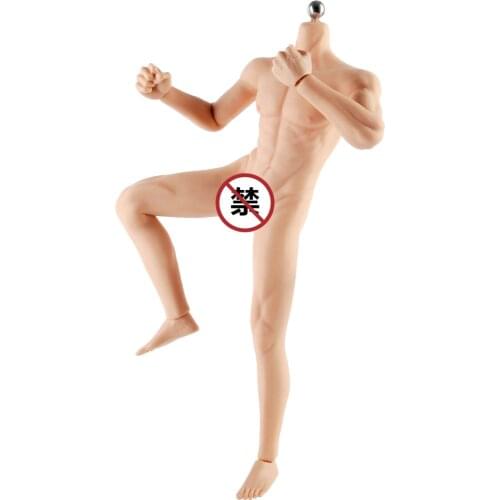 1/6 Scale JIAOU DOLL Tan Skin Europe Boy Male Man Muscle Seamless Body (Change Foot) Doll 12" Action Figures Toys