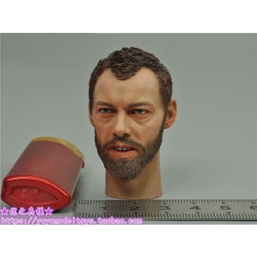1/6 WWII Male Soldier Head Sculpt Head Carving D80149 For 12" Male HT TBL Figure Body In Stock