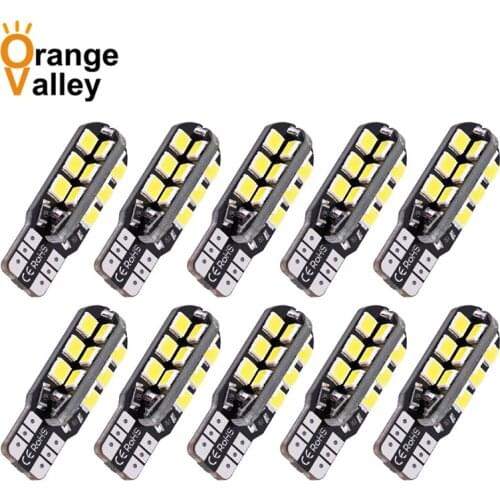 10PCS Super Bright T10 194 W5W 168 24 SMD 15 LED 2835 Car Auto Clearance Lights Marker Lamps Reading Light Dome lamp Bulb