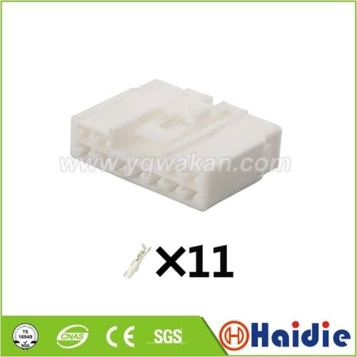 2sets electric 11pin auto housing plug plastic wire cable unsealed connector 7283-1110