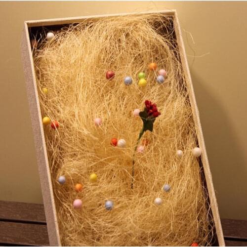 20g/pack 100% Natural hemp Sisal DIY Flower Bouquet Rustic Wrapping Nest Gift Box Package Filler Art Crafts Wedding Supplies