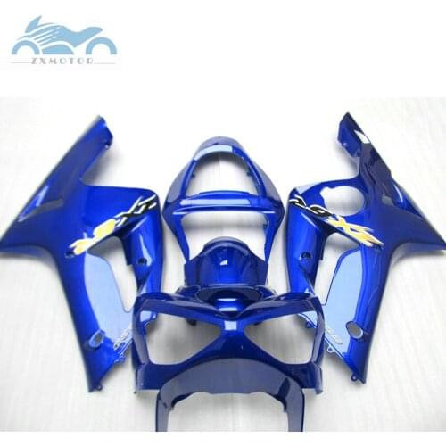 Free 7gifts Injection fairings kit for KAWASAKI Ninja 2003 2004 ZX 6R motorcycle sport fairing ZX6R 03 04 dark blue body parts