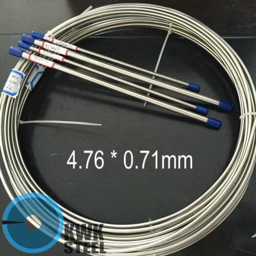 Seamless Stainless Steel Coiled Tube TP316L for Automobile & Yacht Brake Oil System Size OD 3/16" WT 0.028" | 4.76x0.71mm