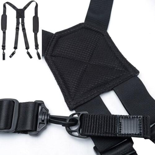 Black Men Tool Belt Suspenders Tactics H-Shape Braces Mens Suspenders Hang Heavy Male Suspenders Combat Readiness Pants Strap