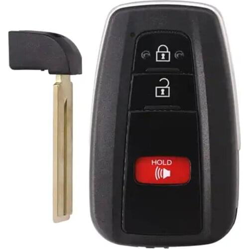 DAKATU 2+1 Buttons Smart Key Case Shell Suitable For Toyota Camry RAV4 Corolla C-HR 2019 Car Remote Key Cover