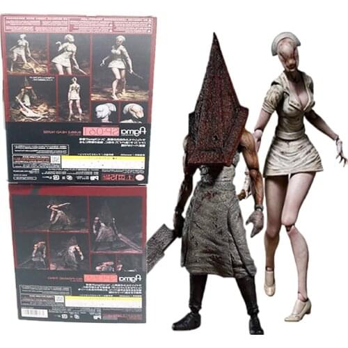 Figma SP055 Silent Hill 2 Red Pyramd Thing Figure Bubble Head Nurse Sp-061 Action Figure Toy Horror Halloween Gift