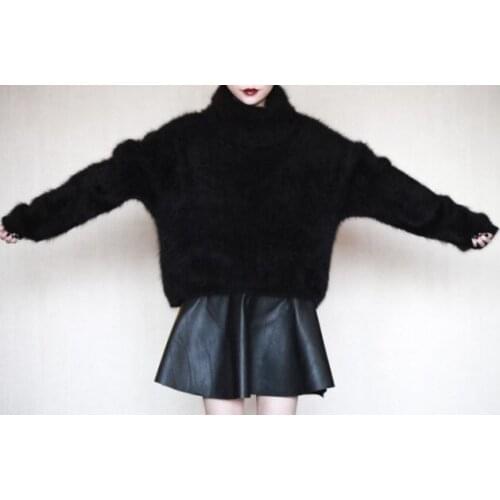 Thickening of the head of mink cashmere sweater free shipping 026