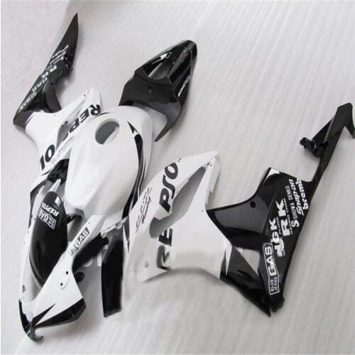 Injection mold body fairings kits for CBR 600 RR F5 fairing set 07 08 CBR 600RR CBR600RR 2007 2008 white black parts kits