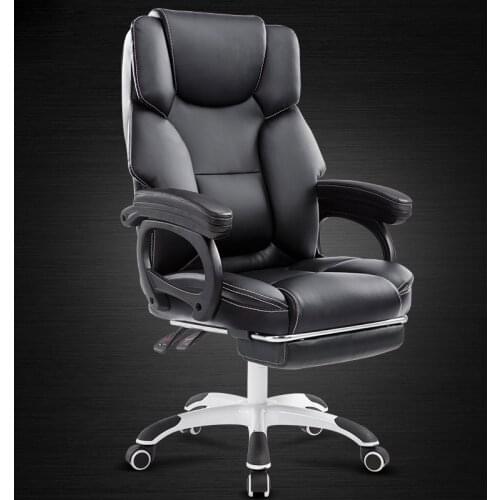 New Modern Artificial Leather Computer Massage Lunch Break Chair Home Office Reclining Executive Chair Seat Footrest Boss Chair