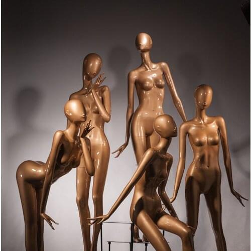 New Golden Female Mannequin Fashion Model Best Quality Factory Direct Sell Customized