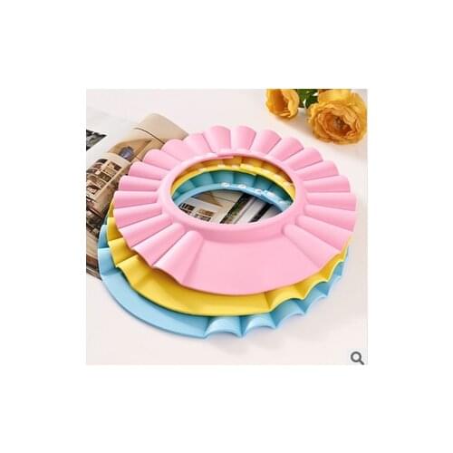 Wholesale free shipping 10Pcs/Lot Baby Child Kid Shampoo Bath Shower Wash Hair Shield Hat Cap
