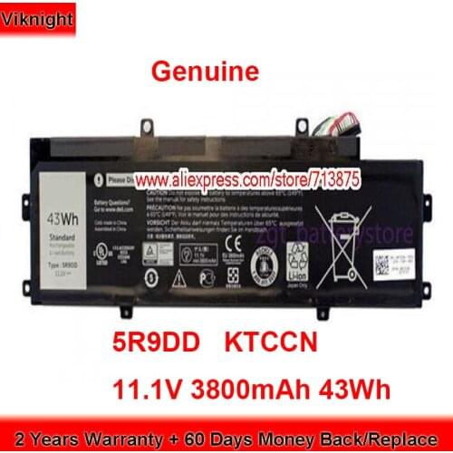 Genuine 5R9DD Battery KTCCN for Dell Chromebook 11 P22T 3120 E225846 XKPD0 11.1V 3800mAh 43Wh