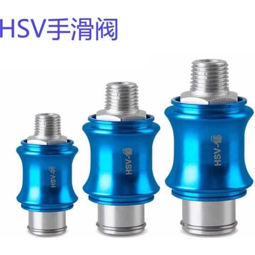 Pneumatic Slide Switch / Hand Slide Valve HSV-06 / 08/10/15 1/2/3/4 Minute Hand Push Valve