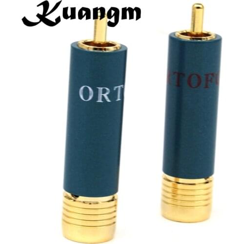 Gold-plated HIFI RCA Plug Hi-end Ortofon Reference 8NX RCA Connectors