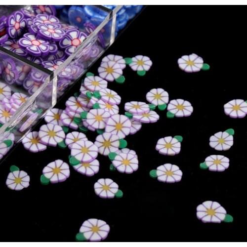 R58E Flowers for Nails 3D Nail Stickers Nail Dried Flowers Decals Nail Art Flowers Sequins for Nail Decoration DIY Crafting