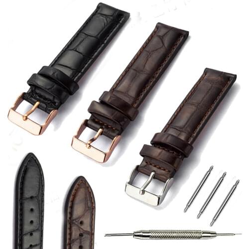 New watch bracelet belt black watchbands genuine leather strap watch band 13mm 14mm 19mm 18mm 20mm watch accessories wristband