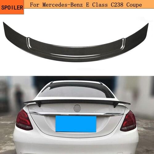For E Coupe C238 W238 Carbon Fiber Spoiler For Mercedes E350 E400 E320 2017-2018 Bootlid Rear Trunk Lip
