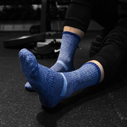 4 Pairs Coolmax Outdoor Merino Wool socks for men Thick terry socks winter warm snow socks Brand quality